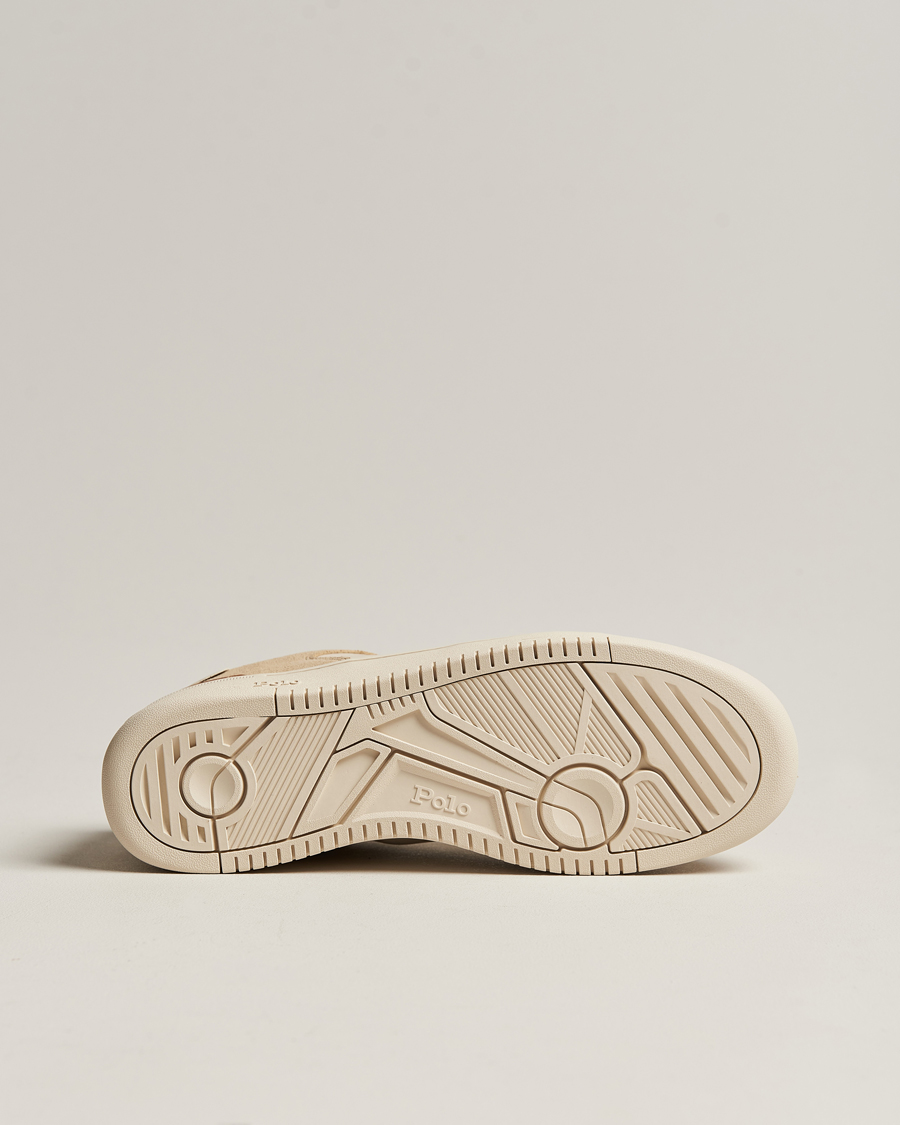 Herre | Polo Ralph Lauren Masters Court Suede Sneaker Bone/Ecru | Polo Ralph Lauren | Masters Court Suede Sneaker Bone/Ecru