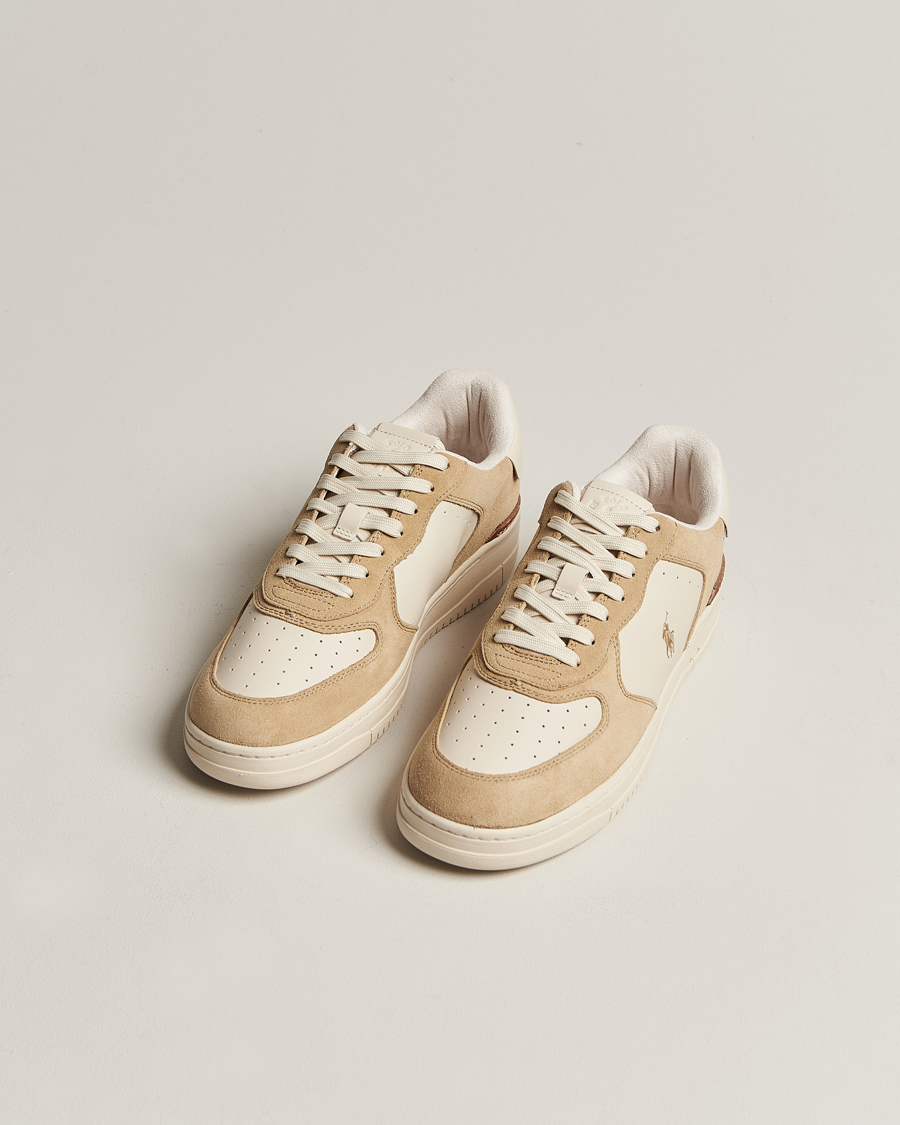 Herre |  | Polo Ralph Lauren | Masters Court Suede Sneaker Bone/Ecru