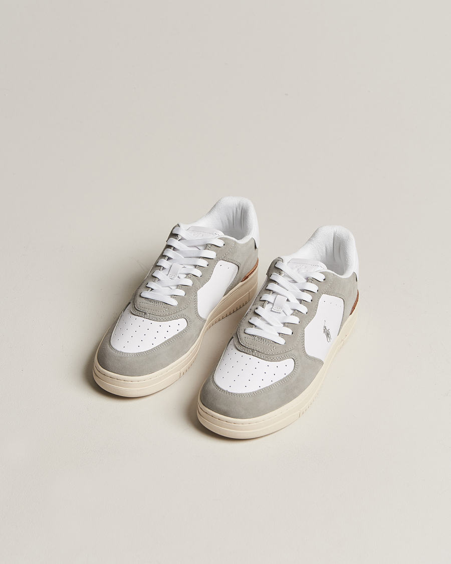 Herre | Polo Ralph Lauren Masters Court Suede Sneaker Grey/White | Polo Ralph Lauren | Masters Court Suede Sneaker Grey/White