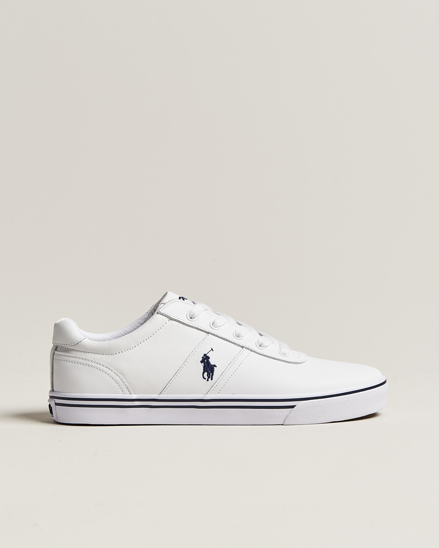 Herre |  | Polo Ralph Lauren | Hanford Leather Sneaker Ceramic White