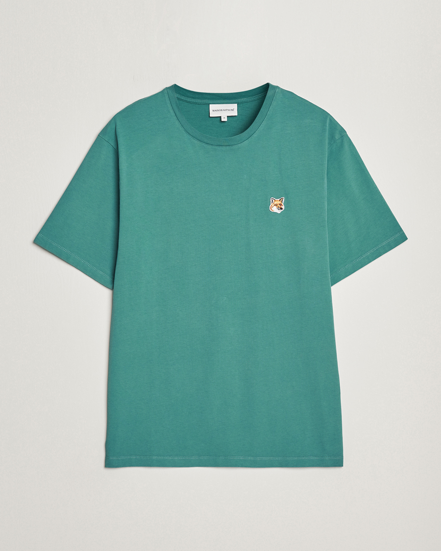 Herre |  | Maison Kitsuné | Fox Head T-Shirt Teal Green