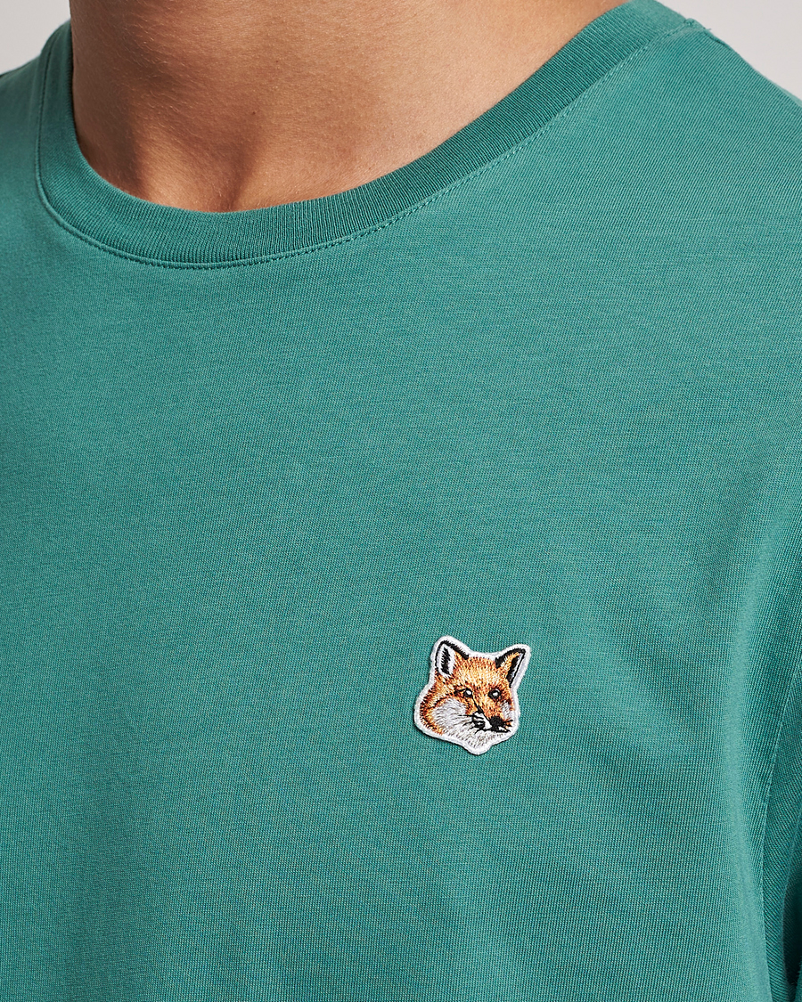 Herre | T-Shirts | Maison Kitsuné | Fox Head T-Shirt Teal Green