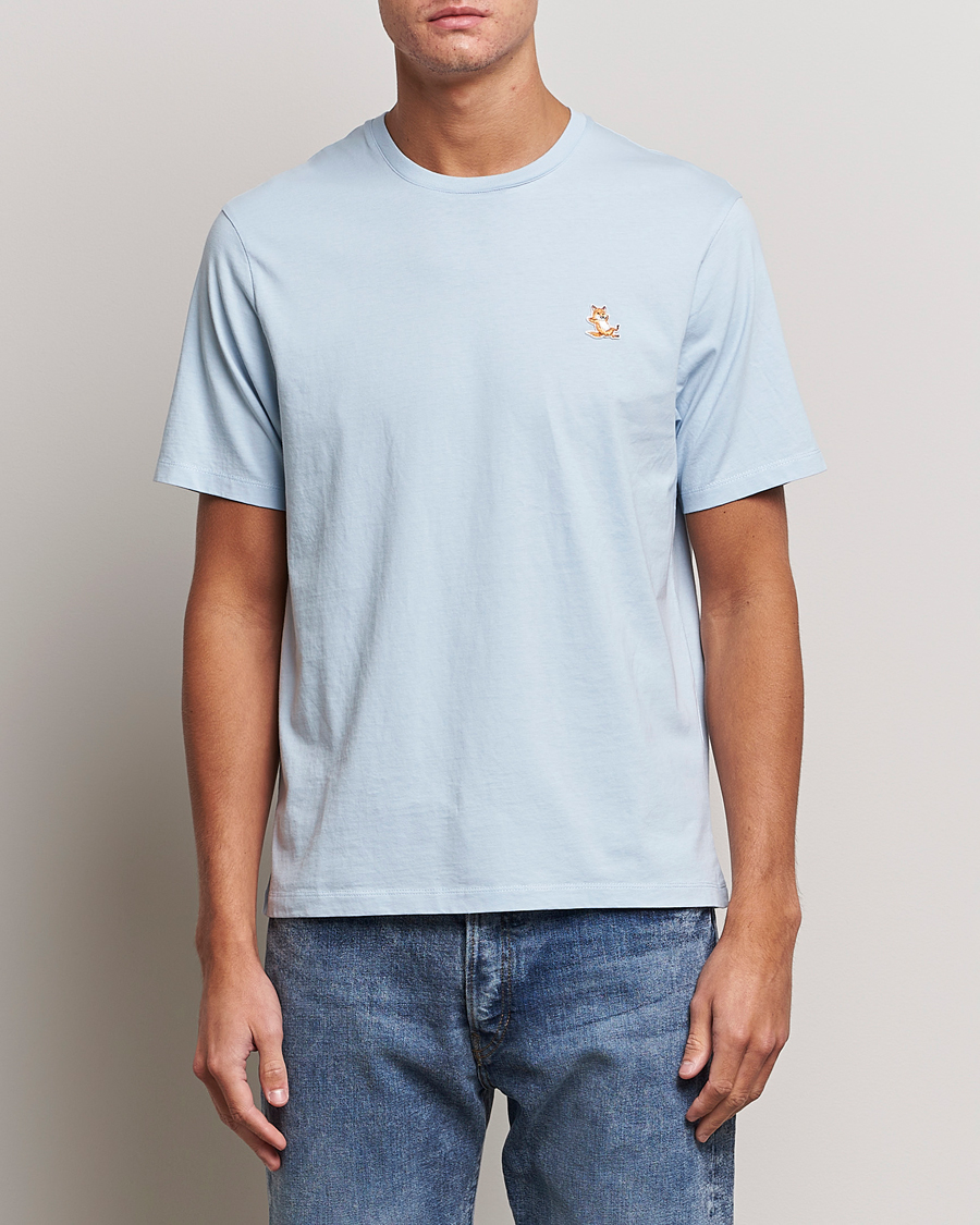 Herre | T-Shirts | Maison Kitsuné | Chillax Fox T-Shirt Sky Blue