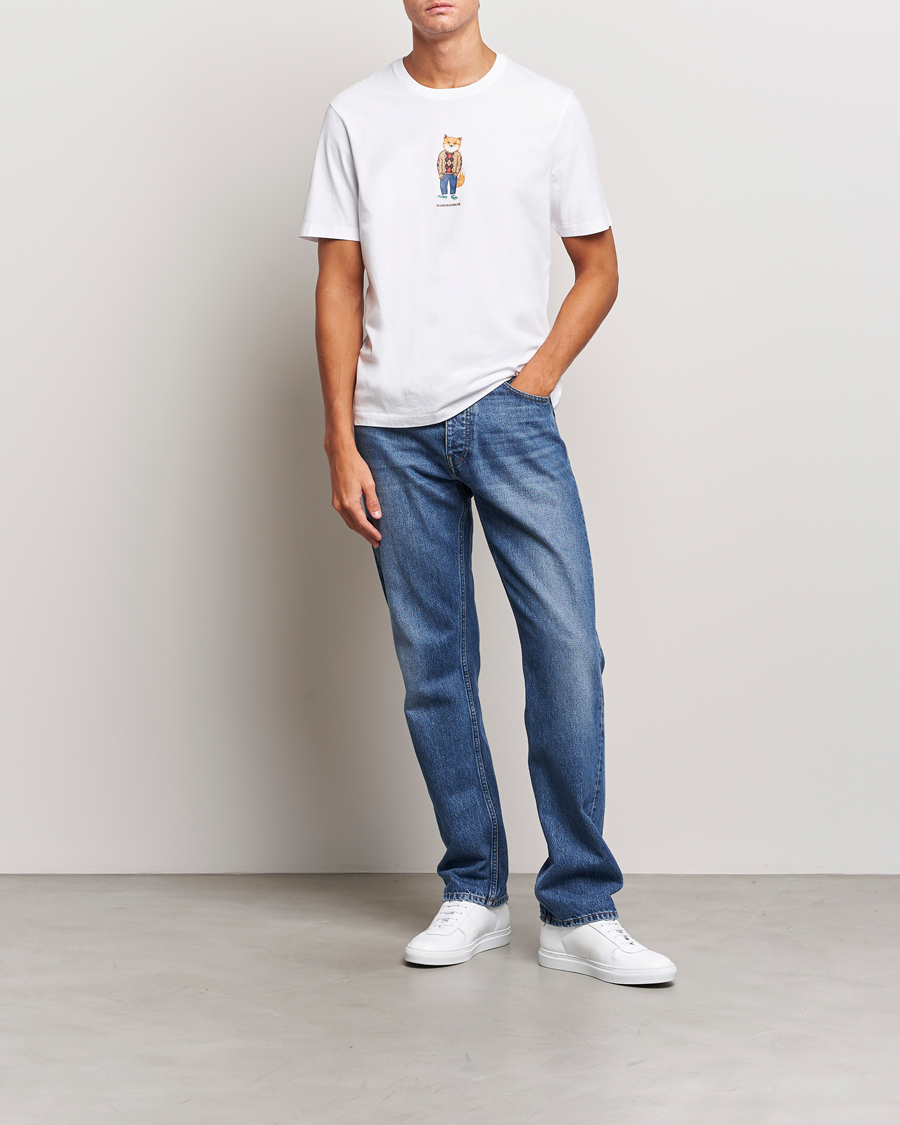 Herre | T-Shirts | Maison Kitsuné | Dressed Fox T-Shirt White