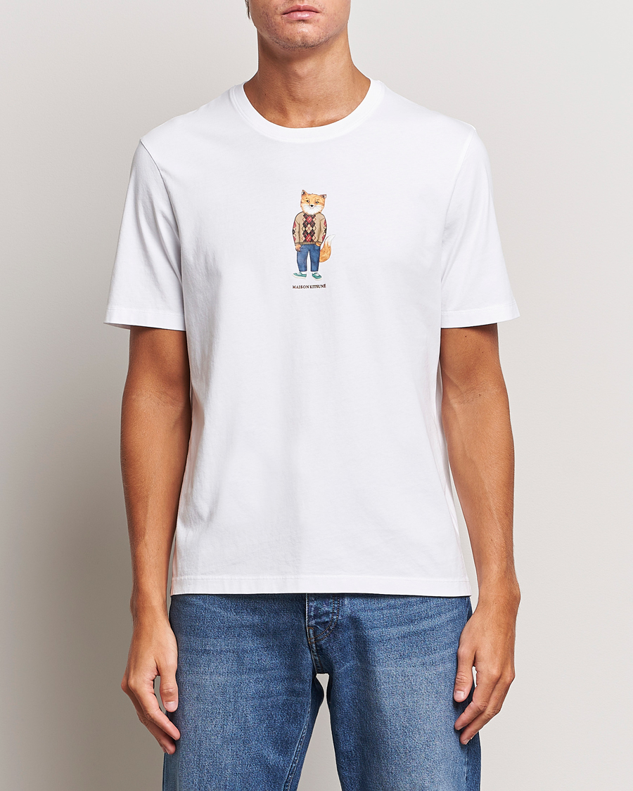 Herre | Maison Kitsuné | Maison Kitsuné | Dressed Fox T-Shirt White