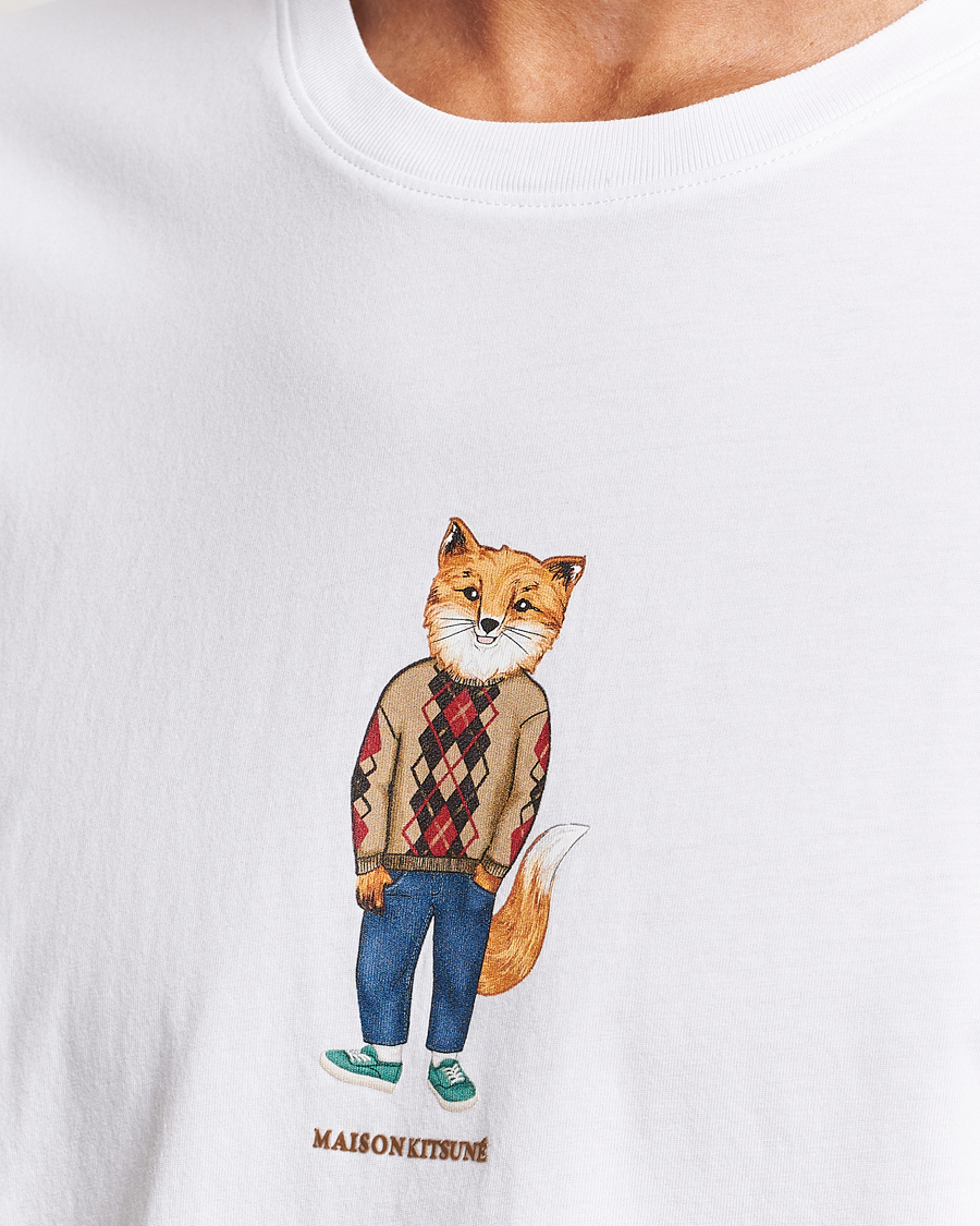 Herre | T-Shirts | Maison Kitsuné | Dressed Fox T-Shirt White