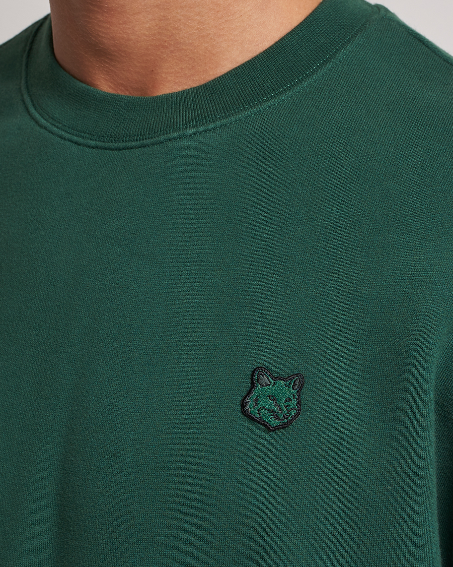 Herre | Gensere | Maison Kitsuné | Tonal Fox Head Sweatshirt Bottle Green