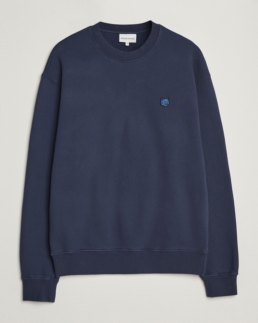 Herre |  | Maison Kitsuné | Tonal Fox Head Sweatshirt Ink Blue