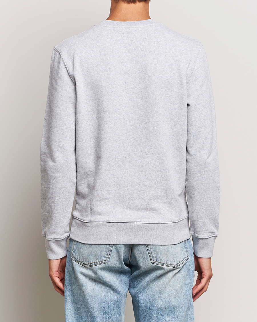 Herre | Gensere | Maison Kitsuné | Mini Handwriting Sweatshirt Light Grey Melange