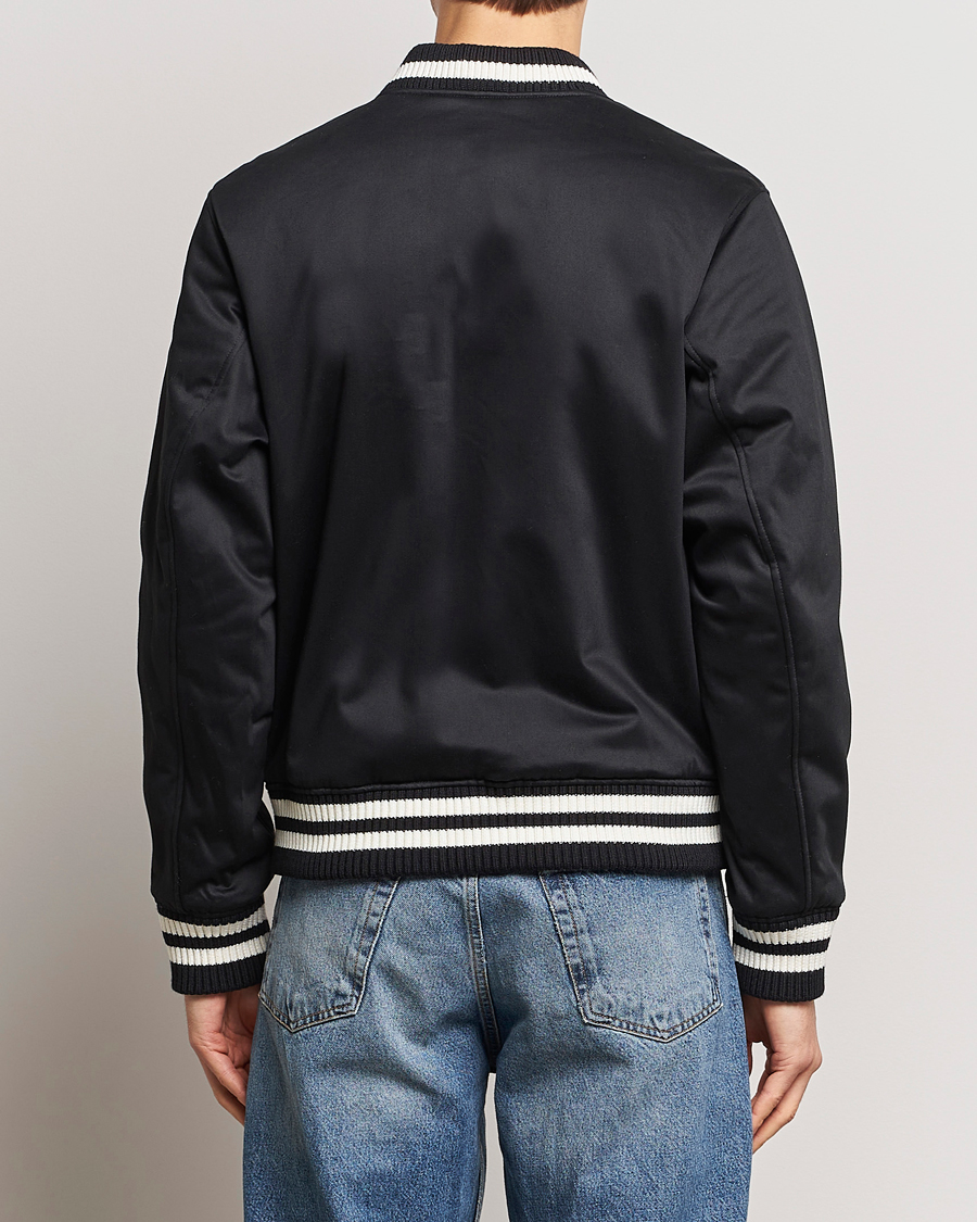 Herre | Jakker | Maison Kitsuné | Grey Fox Teddy Varsity Jacket Black