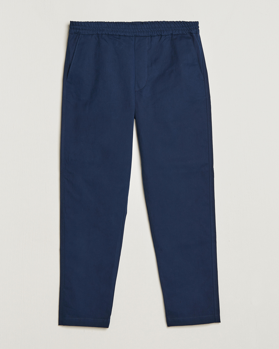 Herre | Bukser | Maison Kitsuné | Cotton Drawstring Pants Ink Blue