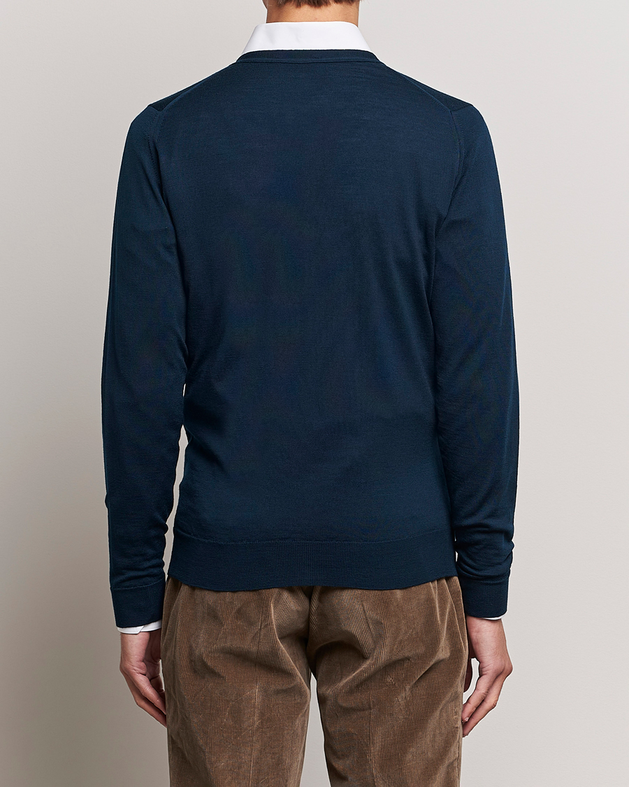 Herre | Gensere | John Smedley | Petworth Extra Fine Merino Cardigan Orion Green