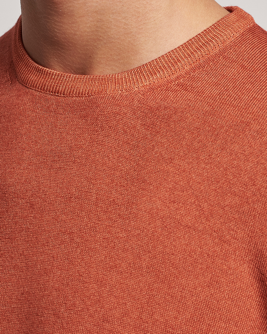 Herre | Gensere | Gran Sasso | Vintage Merino Fashion Fit Crew Neck Pullover Rust