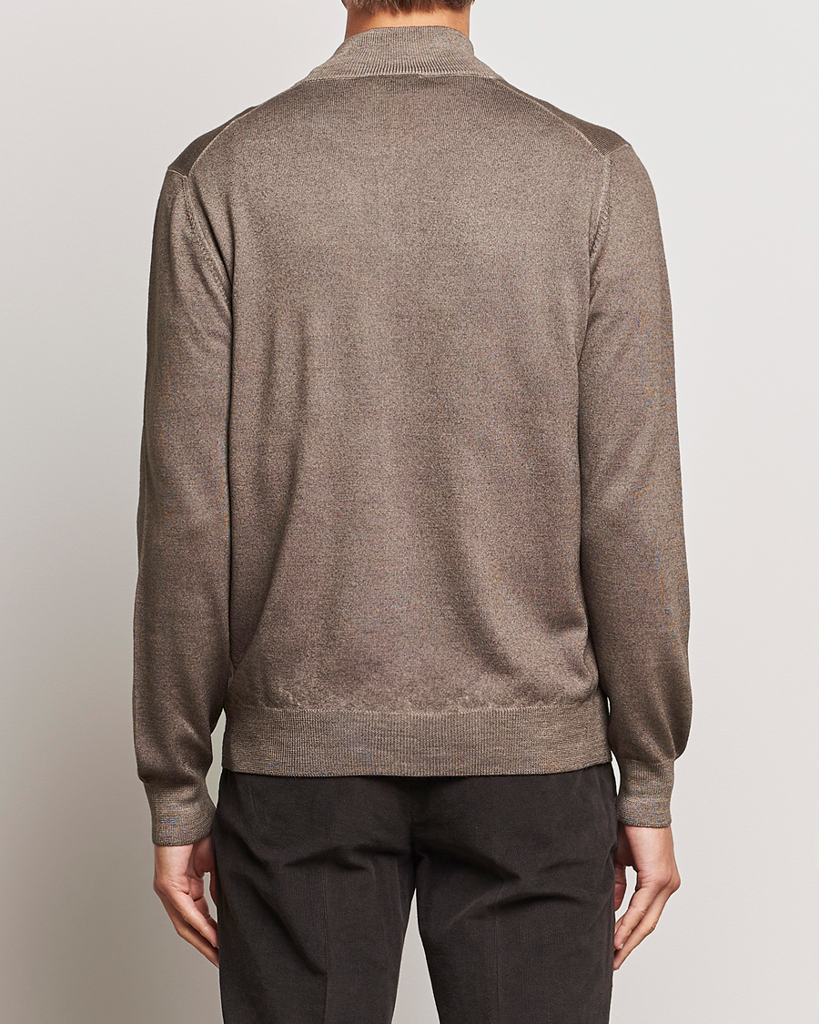 Herre | Gensere | Gran Sasso | Vintage Merino Fashion Fit Full Zip Beige