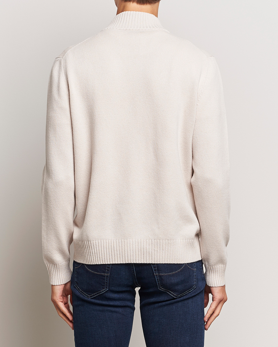 Herre | Gensere | Gran Sasso | Wool/Cashmere Full Zip Creme