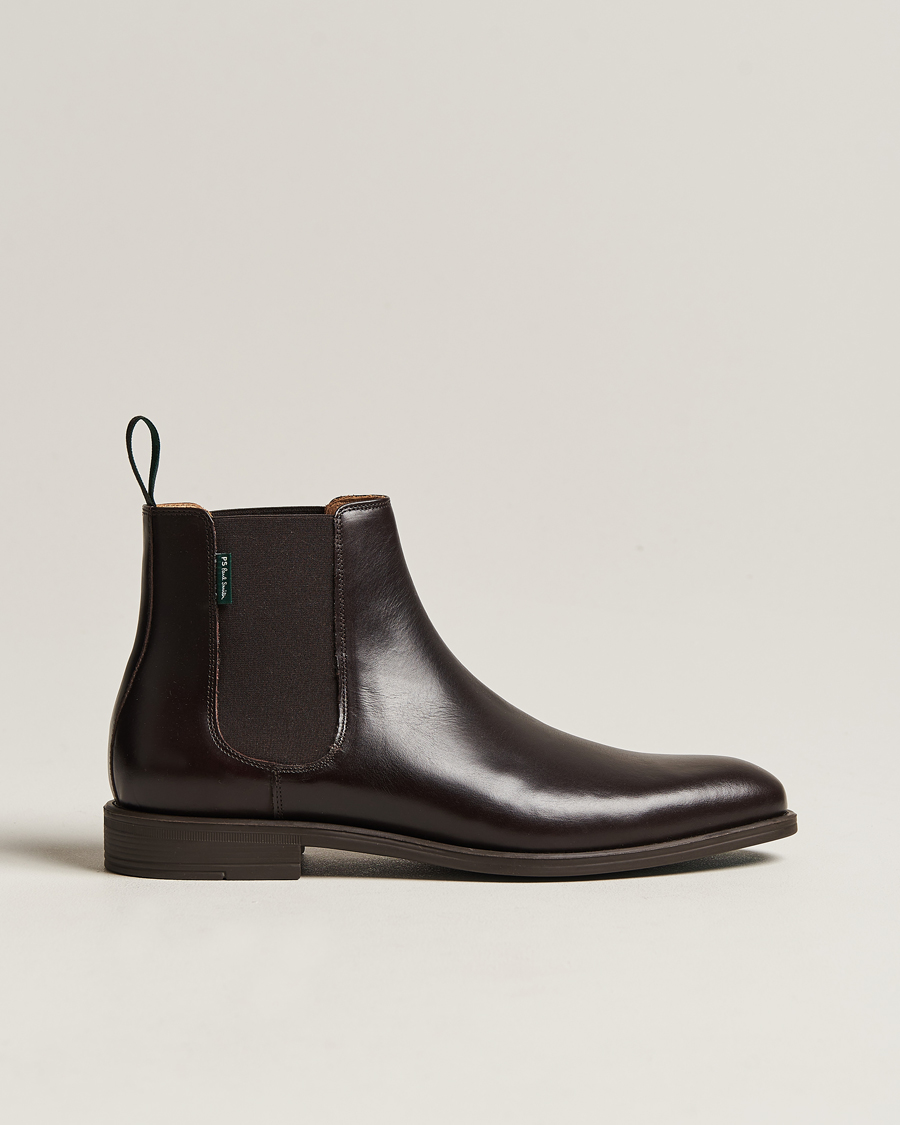 Herre | PS Paul Smith Cedric Leather Chelsea Boot Dark Brown | PS Paul Smith | Cedric Leather Chelsea Boot Dark Brown