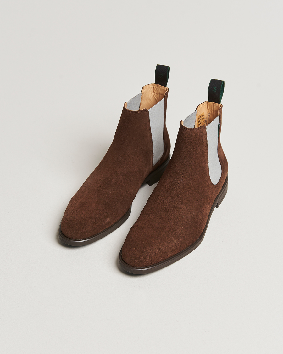 Herre | | PS Paul Smith | Cedric Suede Chelsea Boot Chocolate