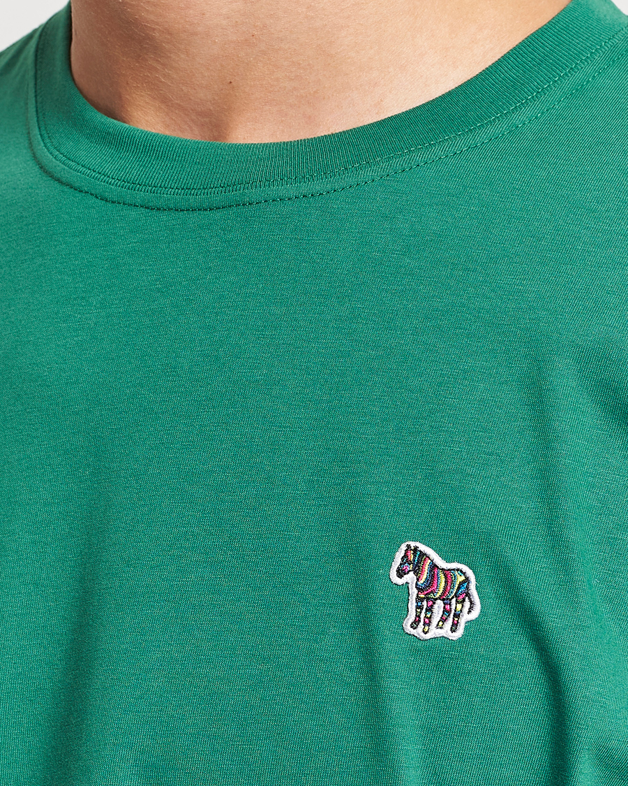 Herre | T-Shirts | PS Paul Smith | Organic Cotton Zebra T-Shirt Green