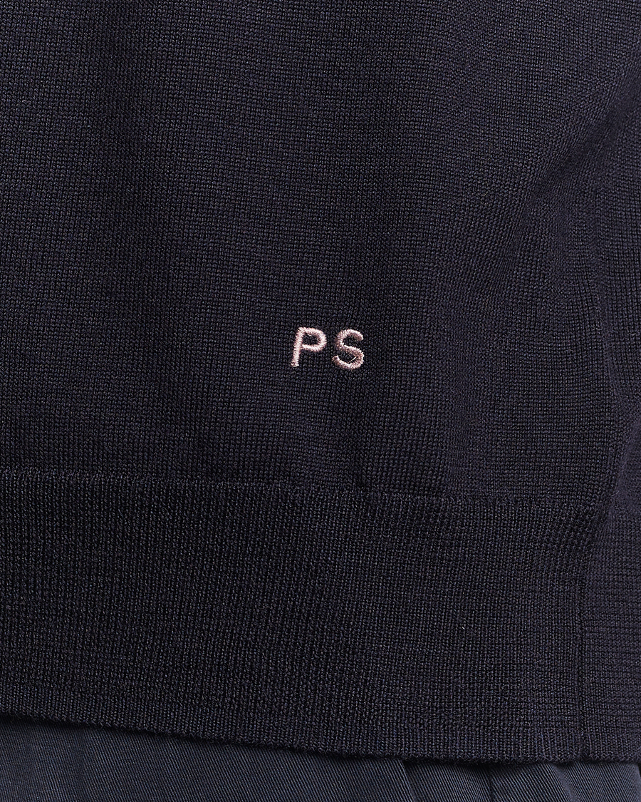 Herre | Gensere | PS Paul Smith | Merino Wool Knitted Polo Navy