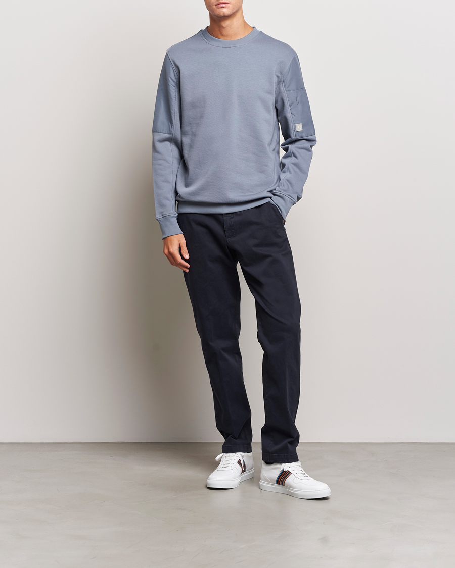 Herre | Gensere | PS Paul Smith | Organic Cotton Sweatshirt Washed Blue