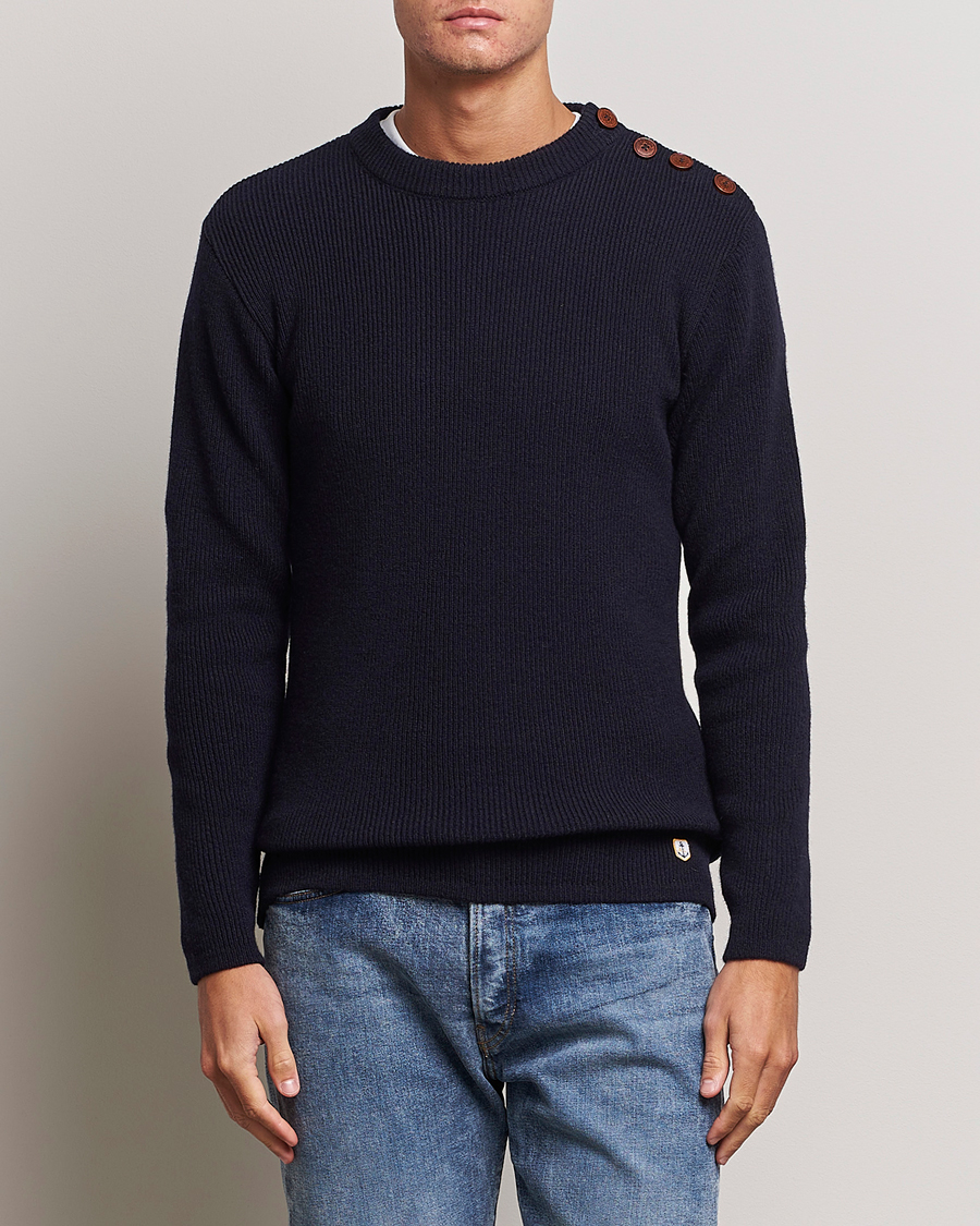Herre | Armor-lux | Armor-lux | Pull Marin Wool Sweater Navy