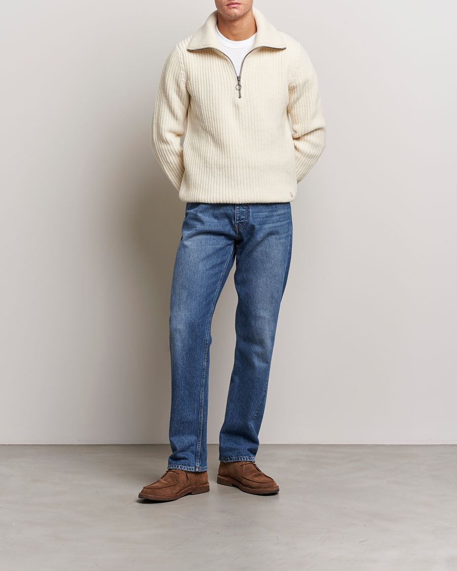 Herre | Gensere | Armor-lux | Pull Camionneur Wool Half Zip Nature