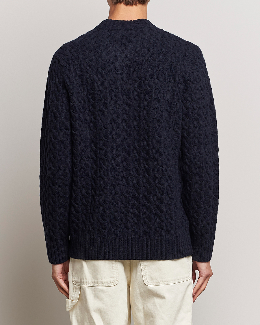 Herre | Gensere | Armor-lux | Pull RDC Wool Structured Knitted Sweater Navy