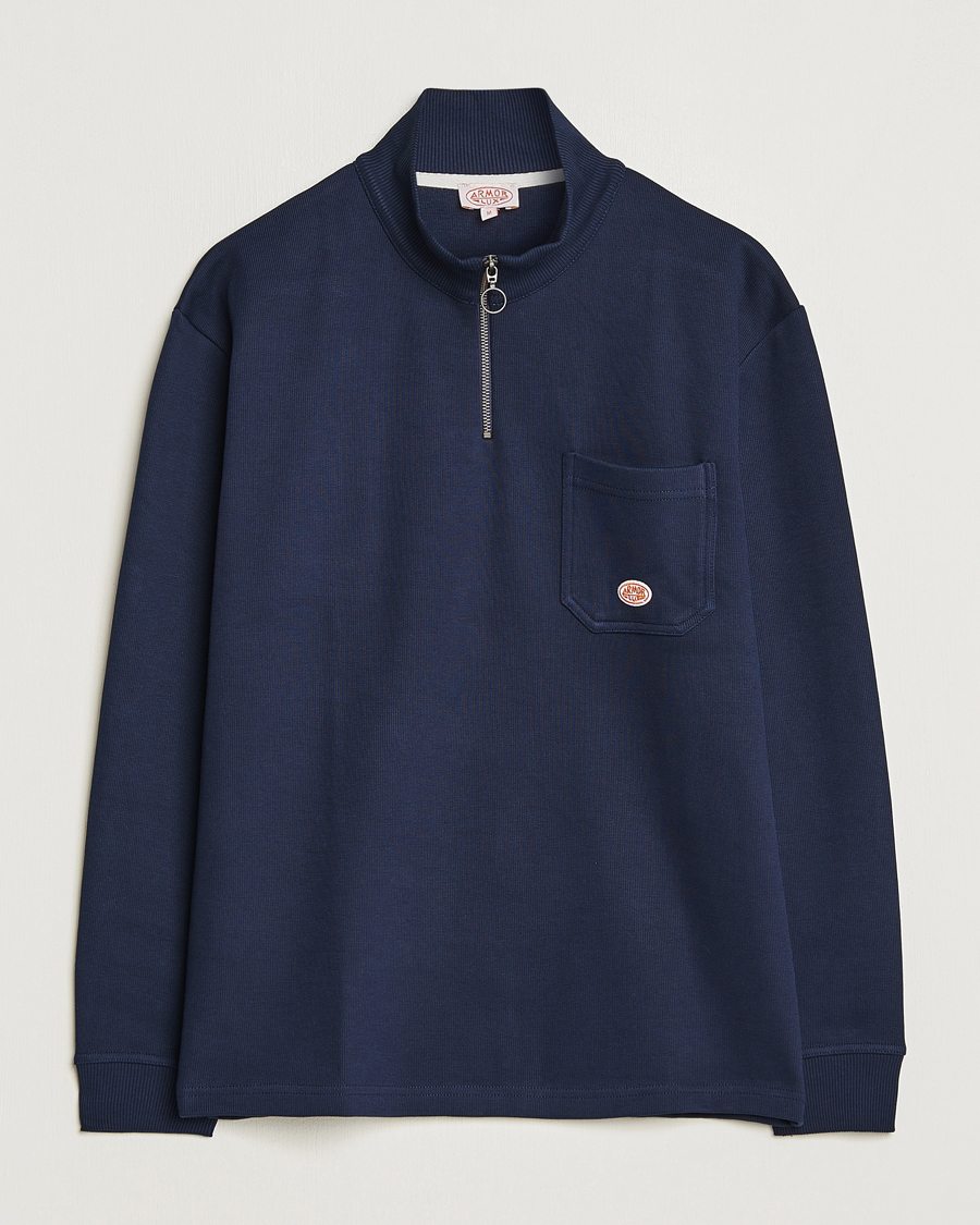 Herre | Gensere | Armor-lux | Camioneur Cotton Half Zip Navy