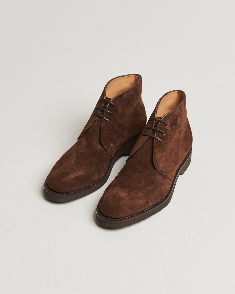 Herre | John Lobb Hackney Chukka Boots Dark Brown Suede | John Lobb | Hackney Chukka Boots Dark Brown Suede