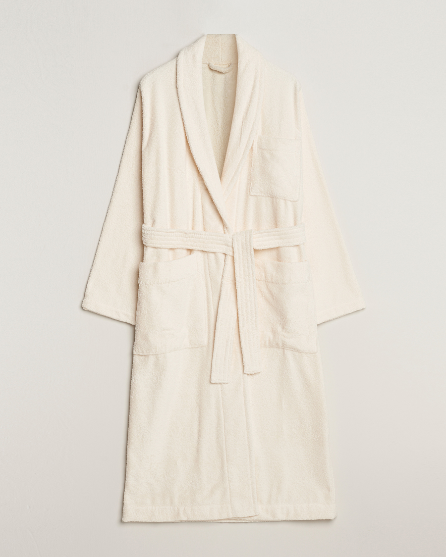 Herre | Pyjamaser og badekåper | Tekla | Organic Terry Bathrobe Ivory