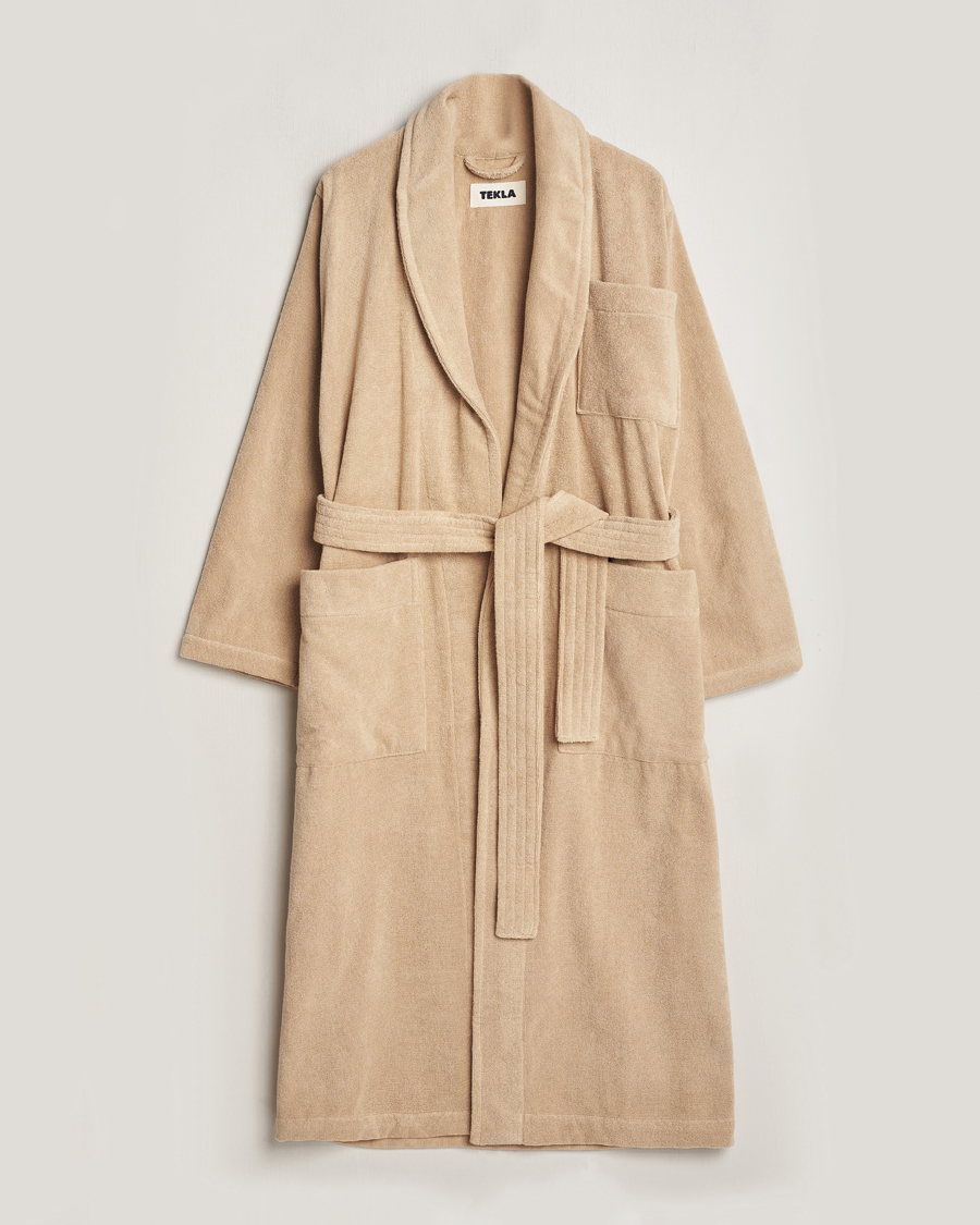Herre | Pyjamaser og badekåper | Tekla | Organic Terry Bathrobe Sienna