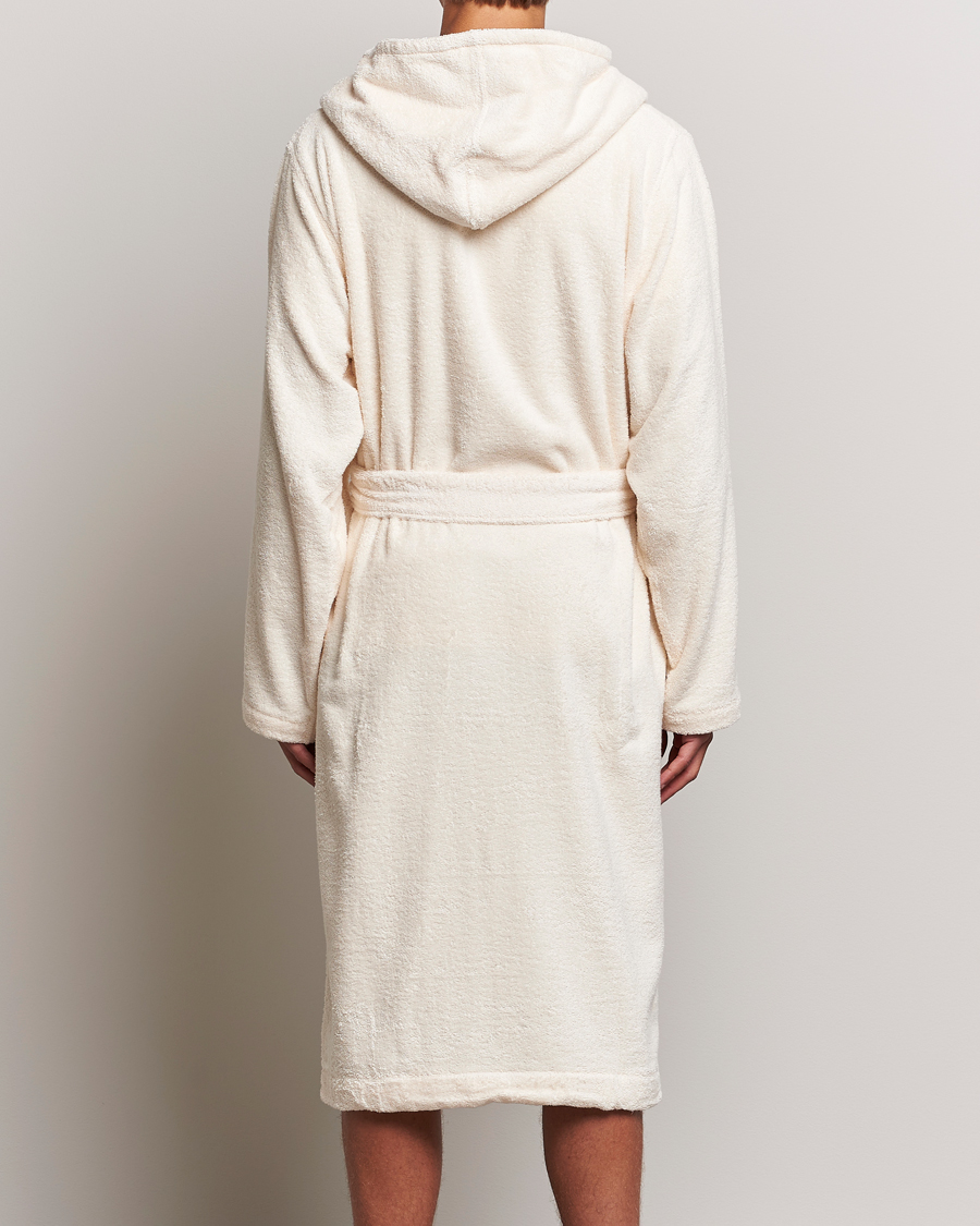 Herre | Pyjamaser og badekåper | Tekla | Organic Terry Hooded Bathrobe Ivory