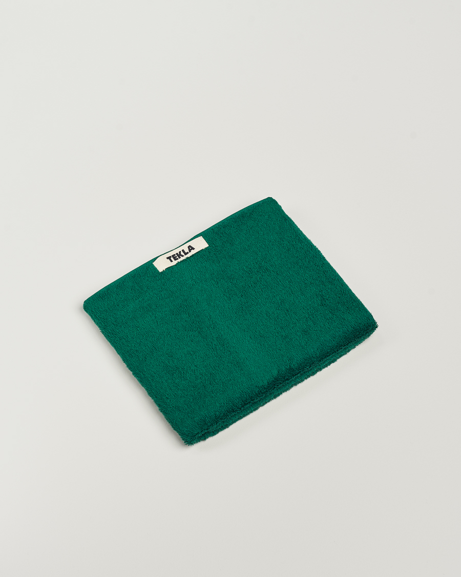 Herre | Tekstiler | Tekla | Organic Terry Hand Towel Teal Green