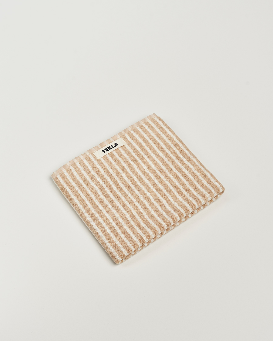 Herre | Tekstiler | Tekla | Organic Terry Hand Towel Ivory Stripe
