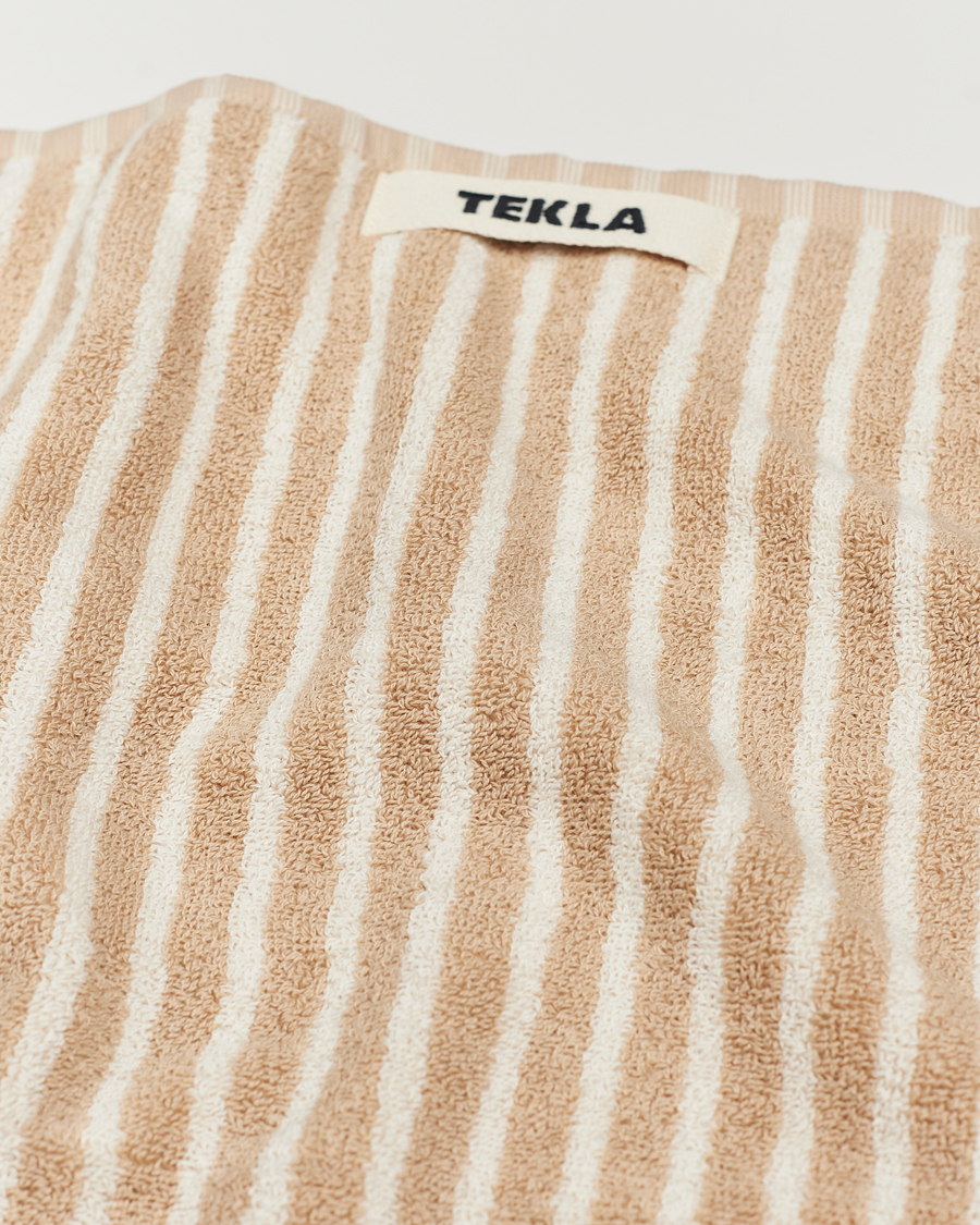 Herre | Tekstiler | Tekla | Organic Terry Hand Towel Ivory Stripe