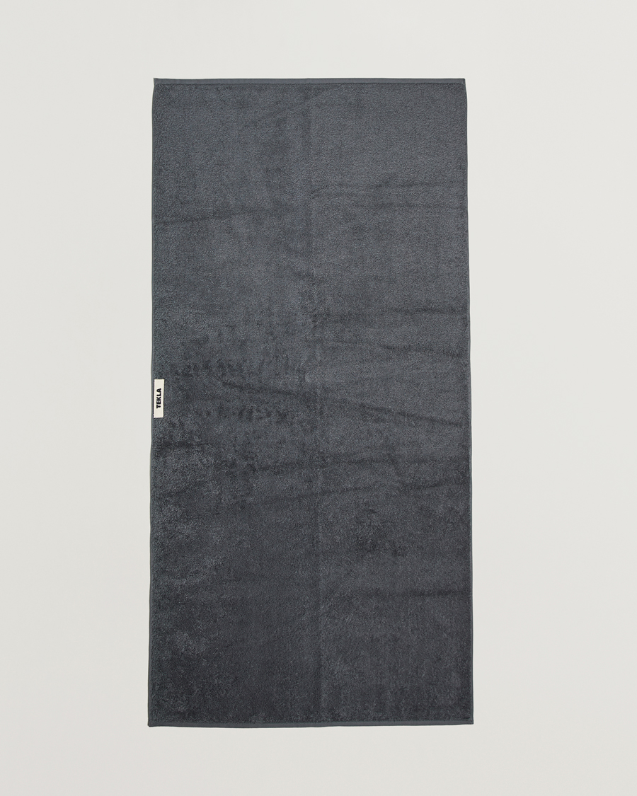 Herr | Handdukar | Tekla | Organic Terry Bath Towel Charcoal Grey