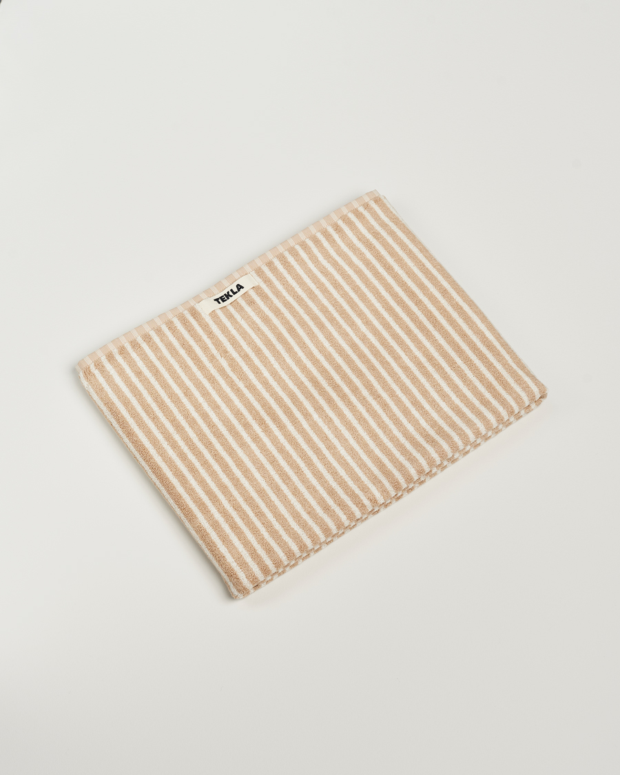 Herre | Tekstiler | Tekla | Organic Terry Bath Towel Ivory Stripe