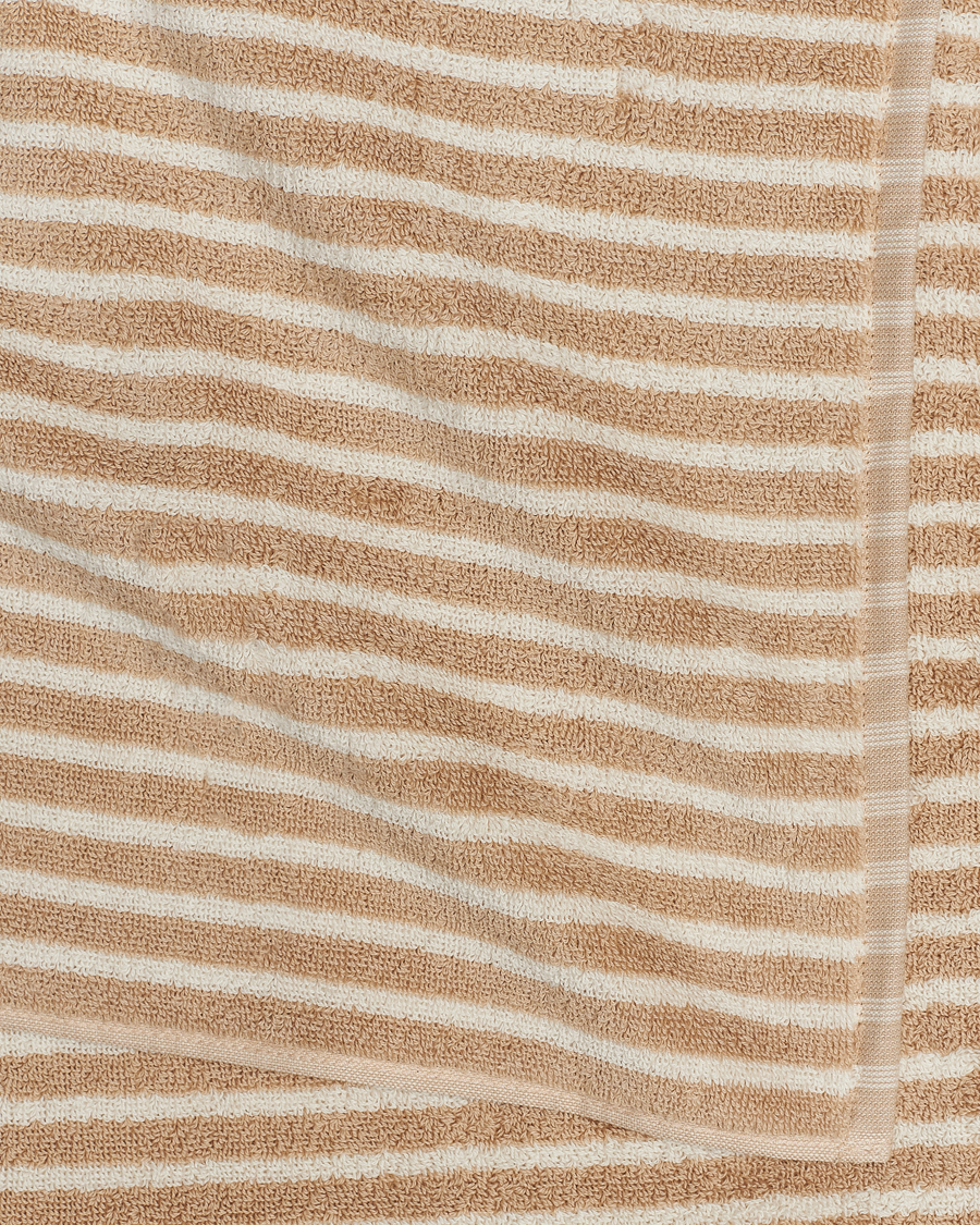 Herre | Tekstiler | Tekla | Organic Terry Bath Towel Ivory Stripe