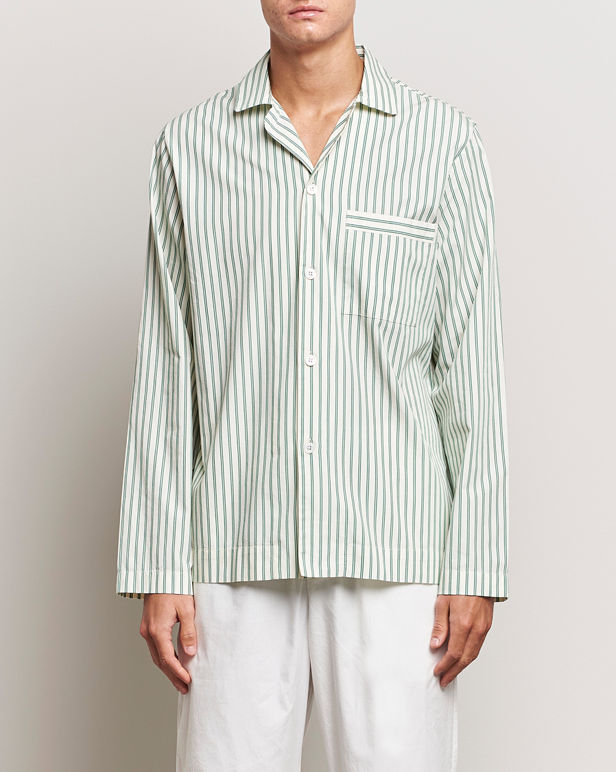Herre | Tekla | Tekla | Poplin Pyjama Shirt Clover Stripes