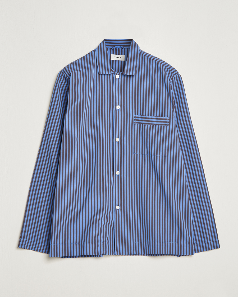 Herre | Pyjamaser og badekåper | Tekla | Poplin Pyjama Shirt Verneuil Stripes