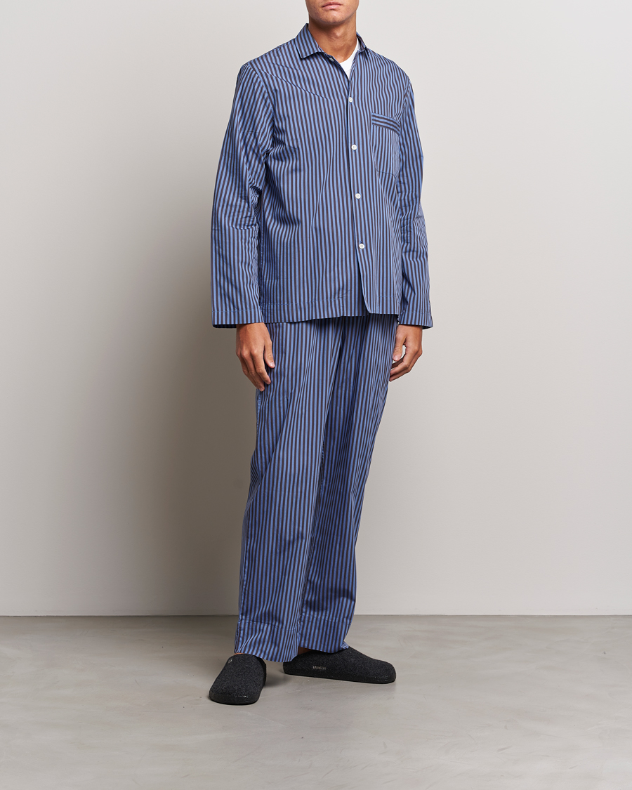 Herre | Pyjamaser og badekåper | Tekla | Poplin Pyjama Shirt Verneuil Stripes