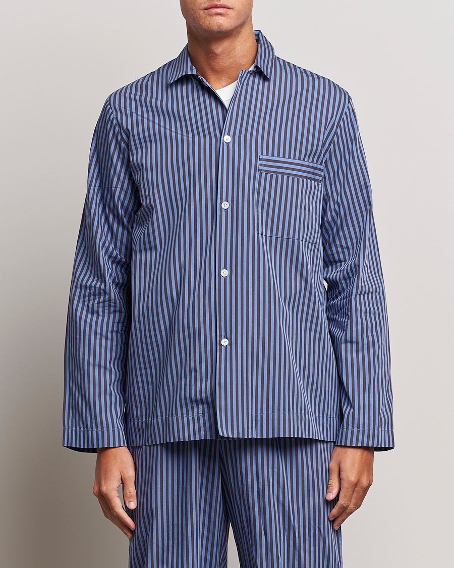 Herre | Pyjamaser og badekåper | Tekla | Poplin Pyjama Shirt Verneuil Stripes 