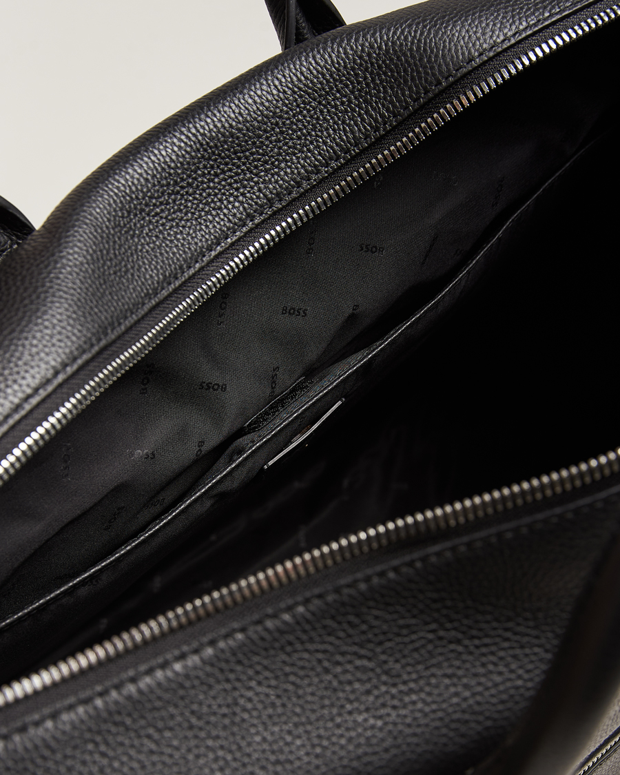 Herre | BOSS BLACK Highway Leather Holdall Black | BOSS BLACK | Highway Leather Holdall Black
