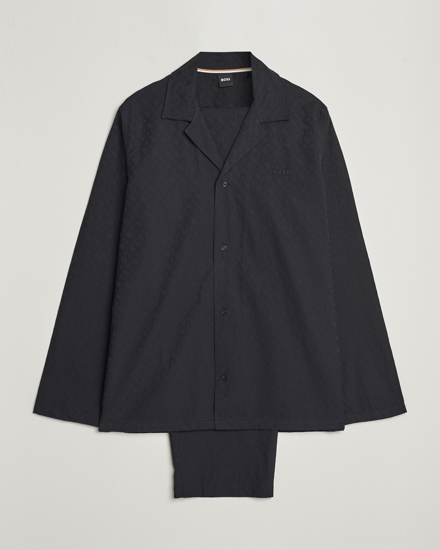 Herre | Pyjamaser og badekåper | BOSS BLACK | Premium Monogram Pyjama Set Black