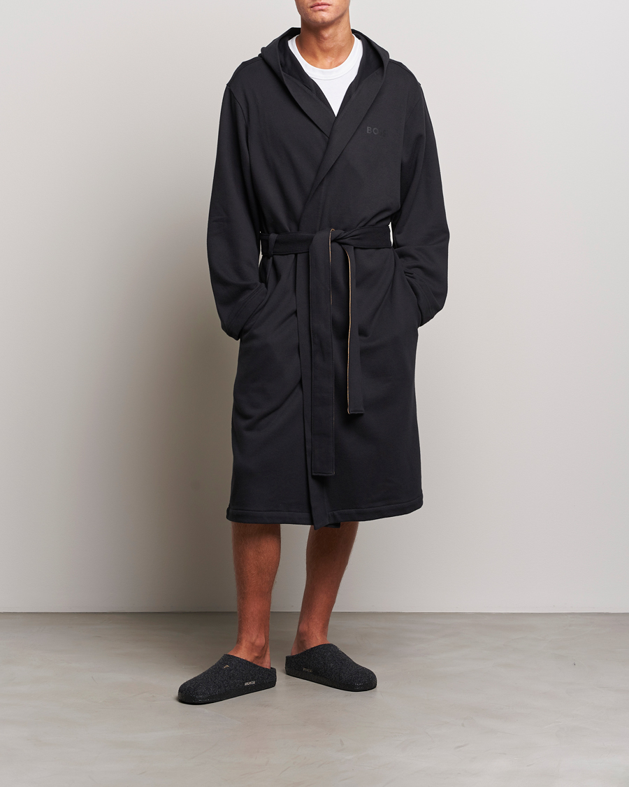 Herre | Pyjamaser og badekåper | BOSS BLACK | Iconic Terry Robe Black