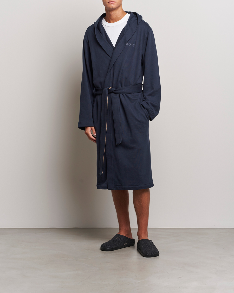 Herre | BOSS BLACK Iconic Terry Robe Dark Blue | BOSS BLACK | Iconic Terry Robe Dark Blue