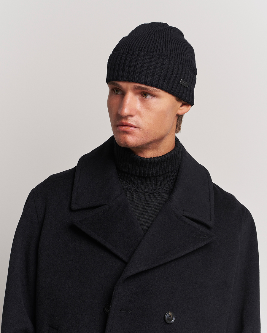 Herre | BOSS BLACK Fati Wool Beanie Black | BOSS BLACK | Fati Wool Beanie Black