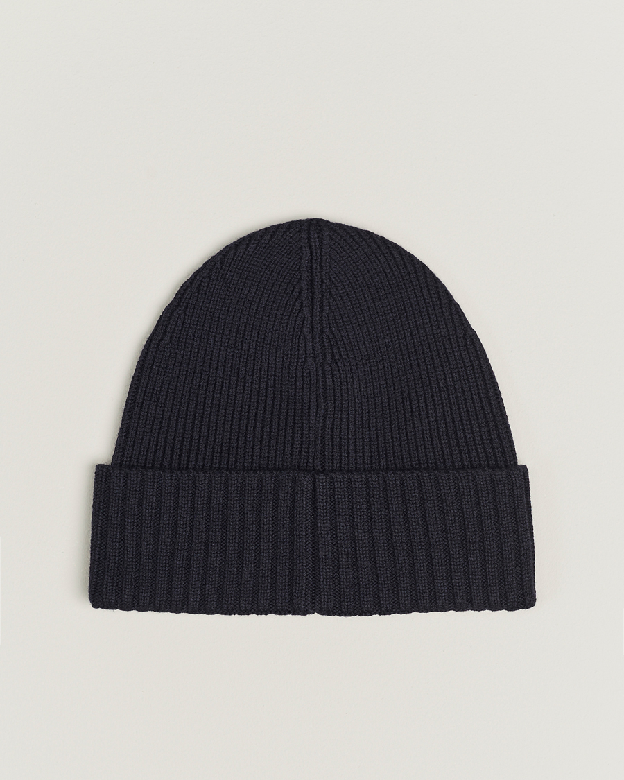 Herre | BOSS BLACK Fati Wool Beanie Dark Blue | BOSS BLACK | Fati Wool Beanie Dark Blue