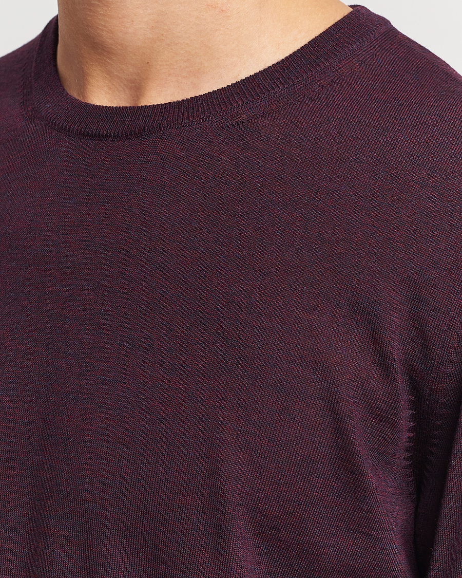 Herre | Gensere | BOSS BLACK | Leno Knitted Sweater Dark Red