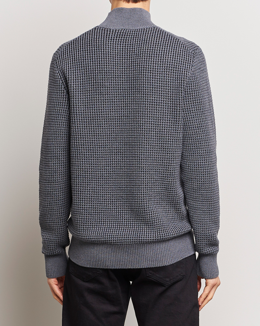 Herre | Gensere | BOSS BLACK | Maurelio Heavy Knitted Polo Medium Grey